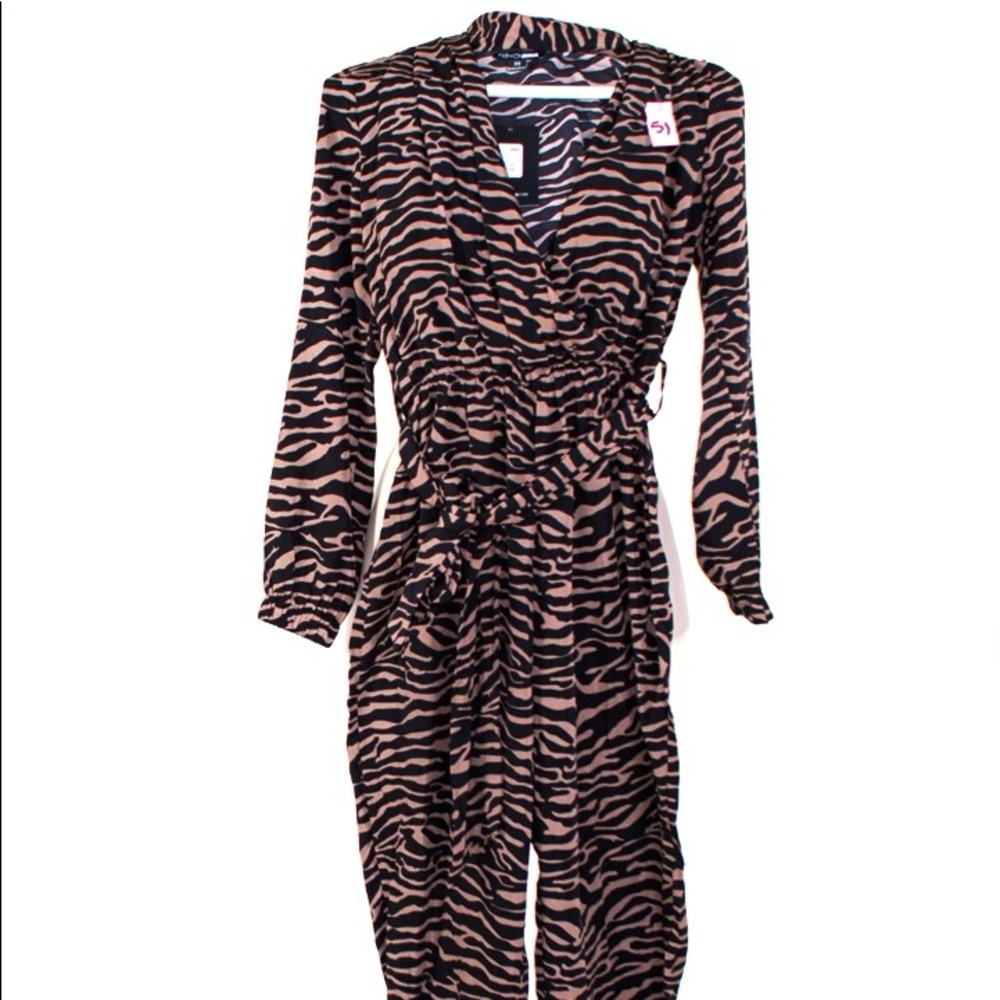 Black and brown jumpsuit